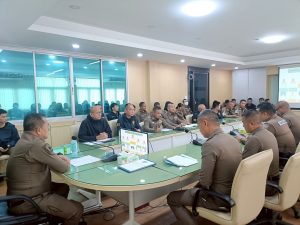 การอบรมชี้แจงการเสริมสร้างความรู้ความเข้าใจให้เจ้าหน้าที่ตำรวจ สภ.สำโรงใต้ ในการจัดการทรัพย์สินของราชการ ของบริจาค และการจัดเก็บของกลาง